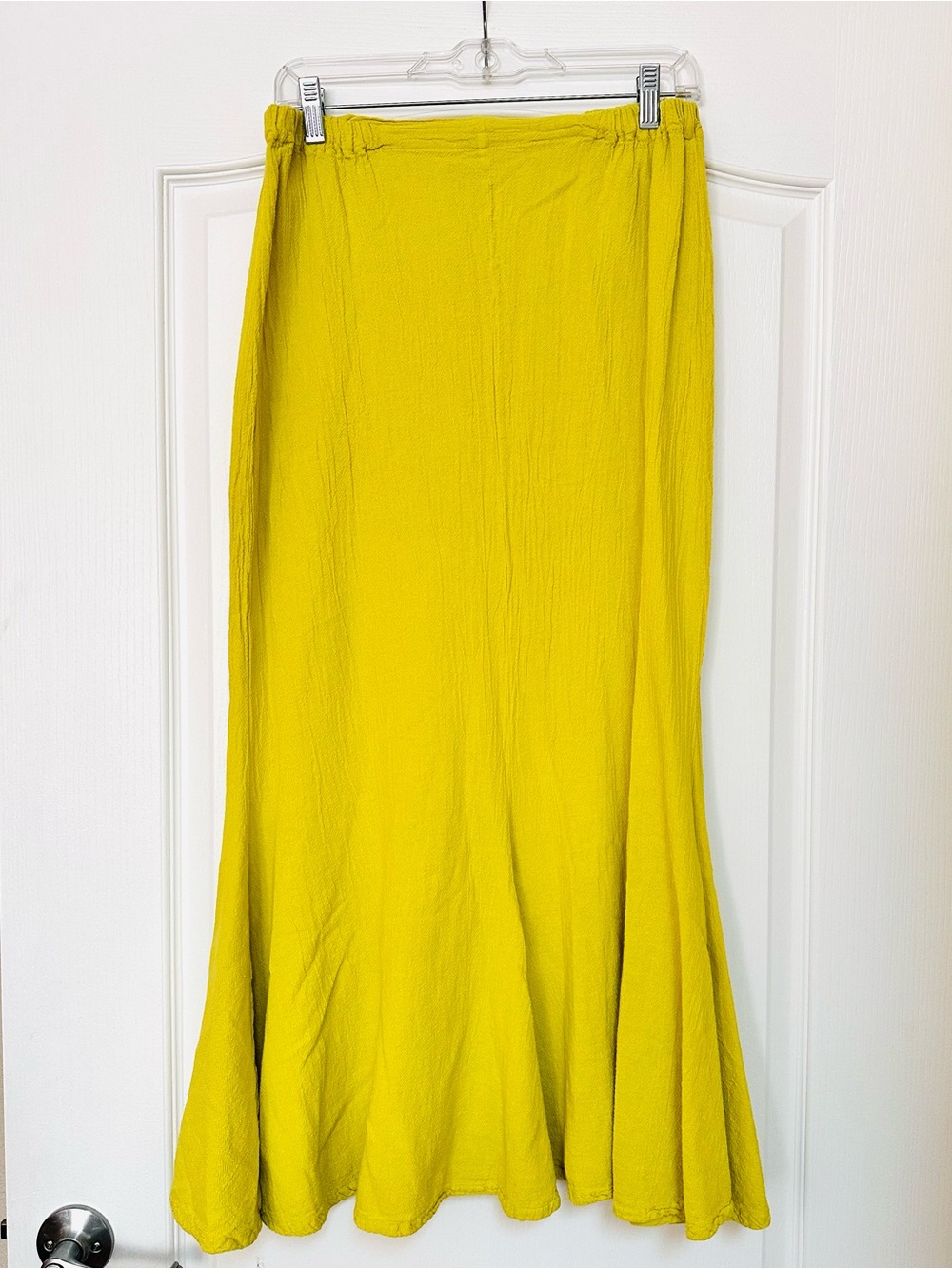Oh My Gauze! Bright Yellow A-Line Maxi Skirt